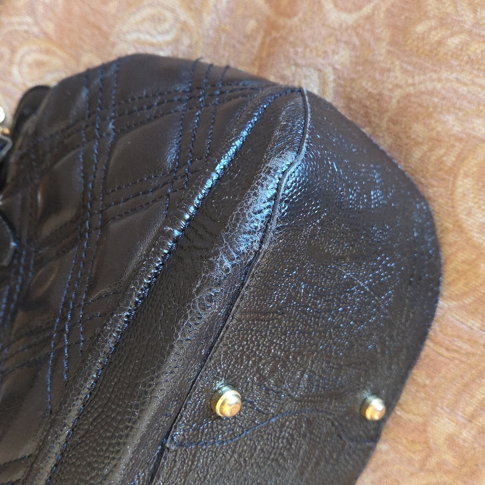 Brahmin Amy Rivington Black Leather Quilted Handbag - Picture 7 of 9